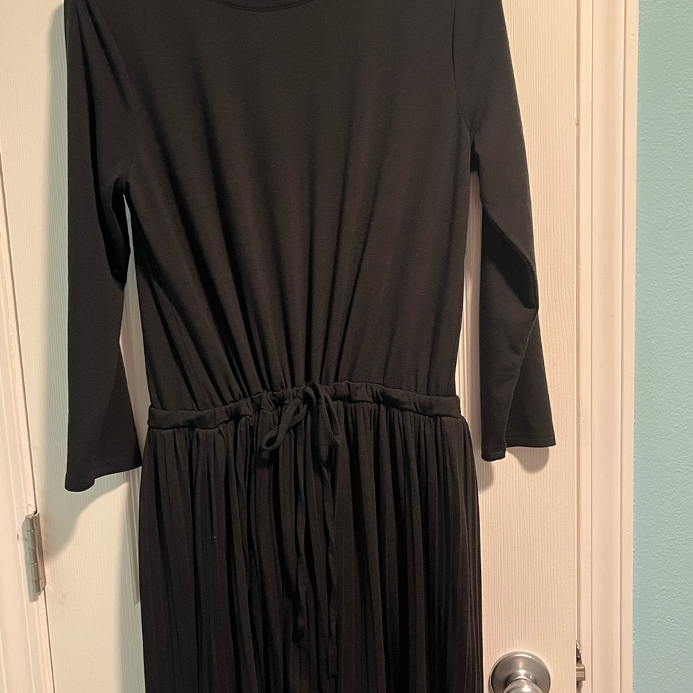 J Jill  Black Long Sleeve Dress